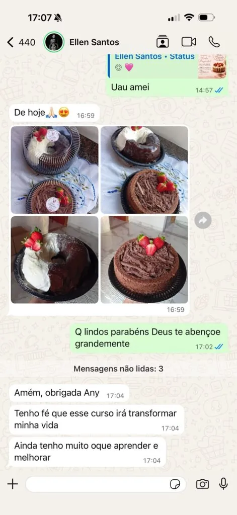 Depoimento de aluna Ellen Santos