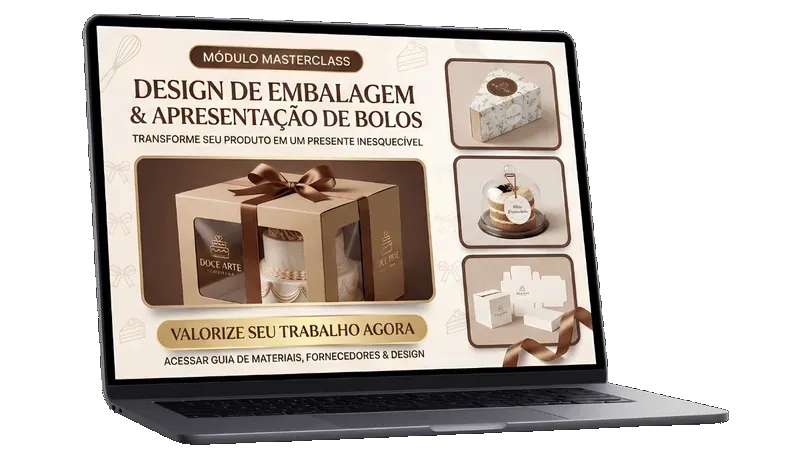 Módulo Design de Embalagem e Apresentação de Bolos