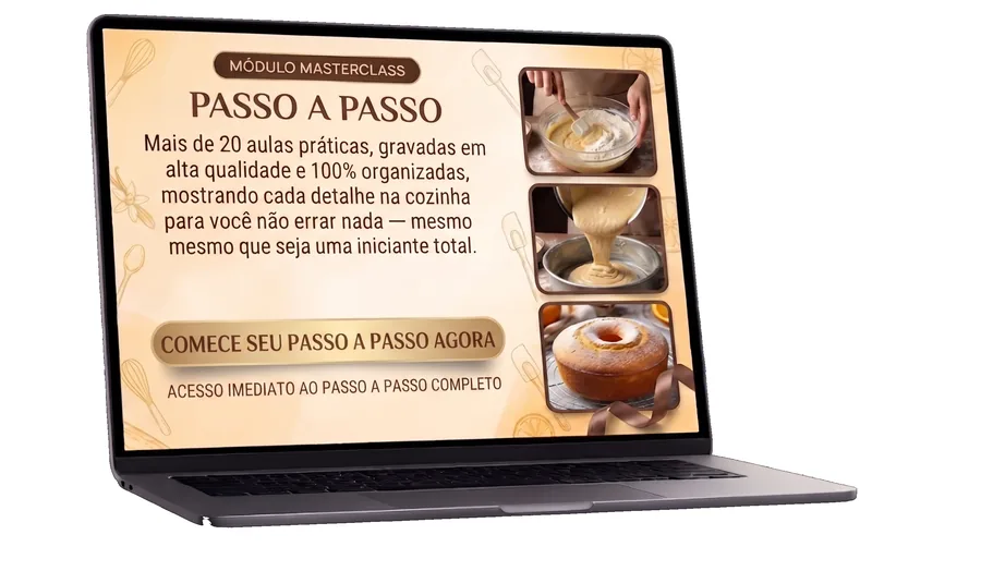 Módulo Passo a Passo — mais de 20 aulas práticas do Meu Bolo Lucrativo